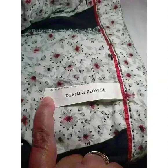 DENIM & FLOWERS RICKY SINGH Mens Power Stretch Shorts SIZE 38 BLUE w/white DOTS - Picture 10 of 11